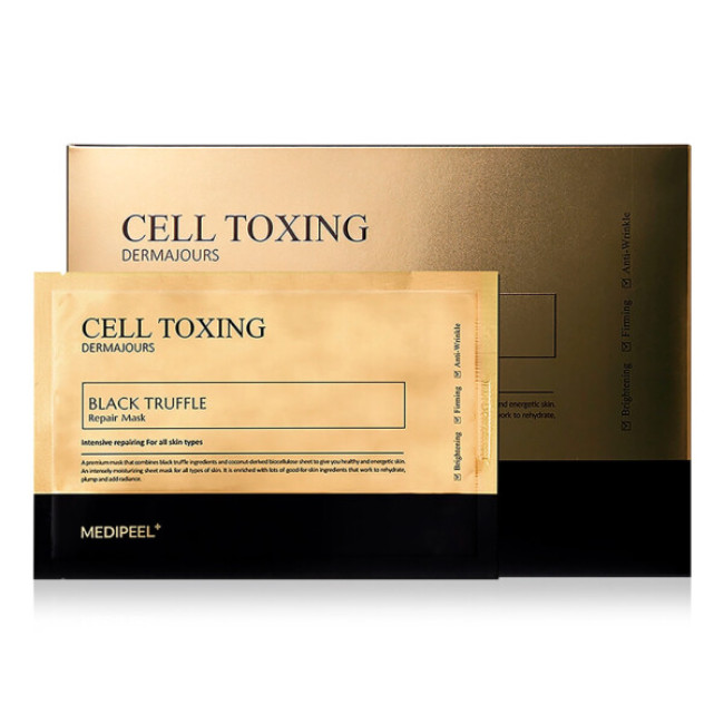 Відновлююча маска з чорним трюфелем Medi-Peel Cell Toxing Dermajours Black Truffle Repair Mask 30 ml, фото 3