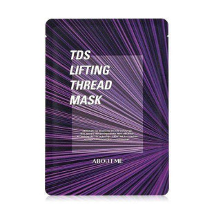 Тканинна маска омолоджуюча з ліфтинг-ефектом і пептидами About me TDS Lifting Thread Mask 40g