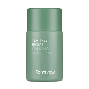 Успокаивающая солнцезащитная сыворотка FarmStay Tea Tree Biome Calming Sun Serum 50мл