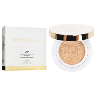 Солнцезащитный кушон Missha Safe Block RX Cover Tone Up Sun Cushion SPF50+ PA++++ 14g