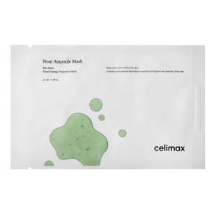 Тканинна маска для обличчя з екстрактом плодів ноні Celimax The Real Noni Energy Ampoule Mask 25ml