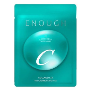 Тканинна маска для обличчя Enough Collagen 3X Moisture brightening Sheet Mask