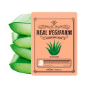 Тканинна маска Fortheskin Super Food Real Vegifarm Double Shot Mask-Aloe [23ml], фото 3