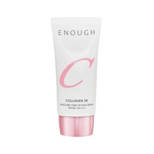 Сонцезахисний тонувальний крем для обличчя Enough Collagen 3X Moisture Tone Up Sun Cream SPF50+ PA++