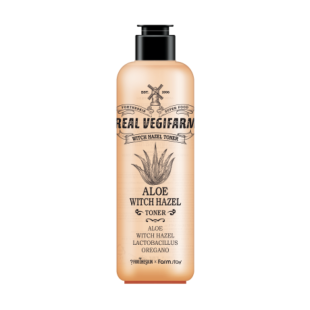 Тонер для обличчя FORTHESKIN SUPER FOOD REAL VEGIFARM WICH HAZEL TONER-Aloe [280ml]