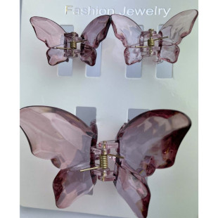 Набір заколок для волосся Hair Clip Set Crystal Brown 1*8cm/2*4cm