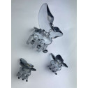 Набір заколок для волосся Hair Clip Set Crystal Grey 1*8cm/2*4cm, фото 3
