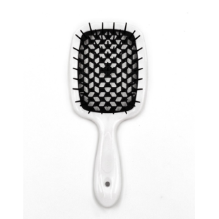 Расческа для волос белая Janeke Superbrush цвет бело-черный Расческа для волос белая Janeke Superbrush цвет бело-черный