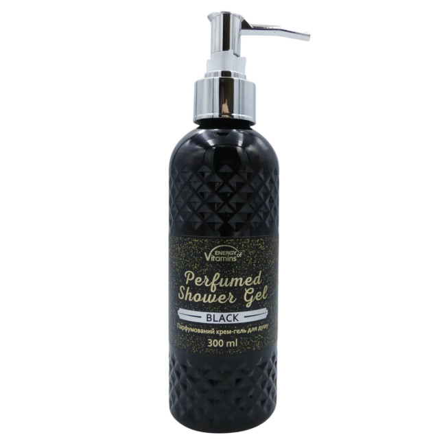 Парфумований крем-гель для душу "Black" 300 мл Energy of Vitamins, фото 1