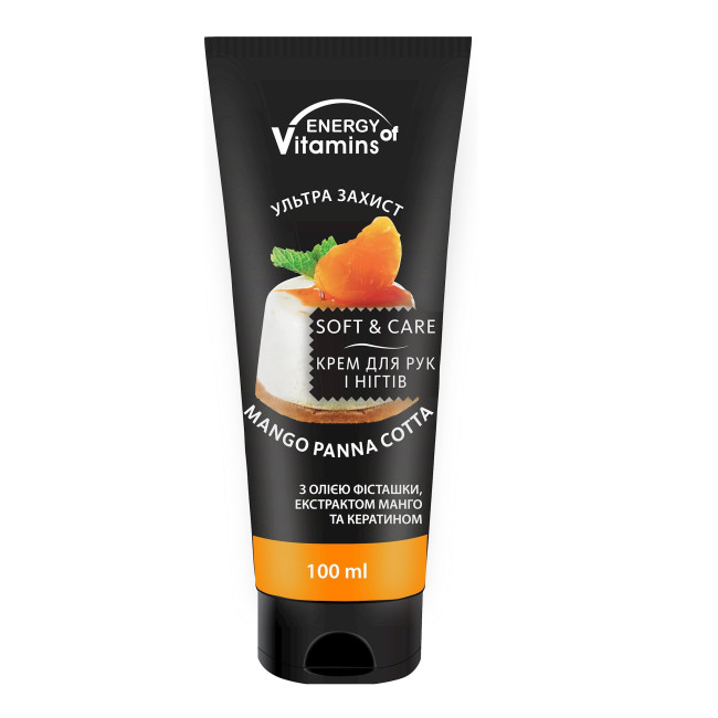 Крем для рук и ногтей Mango Panna Cotta 100 мл Energy of Vitamins, фото 1 Крем для рук и ногтей Mango Panna Cotta 100 мл Energy of Vitamins, фото 1