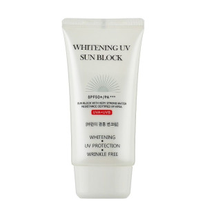 Солнцезащитный отбеливающий крем Jigott Whitening UV Sun Block Cream SPF50 PA+++ 70ml