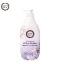 Парфюмированный гель для душа с ароматом цветов белой лилии Happy Bath Blooming White Flower Perfume Body Wash 1200ml