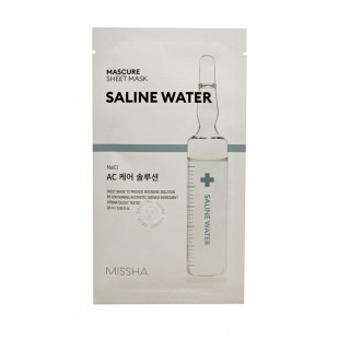 Увлажняющая тканевая маска с экстрактом соленой воды Missha Mascure AC Care Solution Sheet Mask Saline Water 28ml