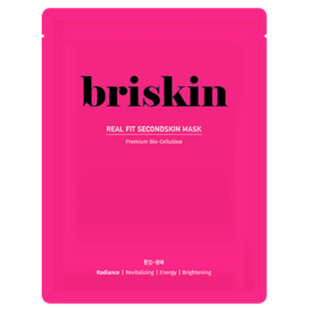 Маска Выравнивание Тона И Сияние Кожи Briskin Real Fit Second Skin Mask Radiance (фуксия)