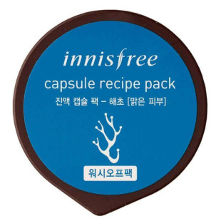 Маска-СПА Освежающая С Морскими Водорослями Innisfree Capsule Recipe Pack Seaweed