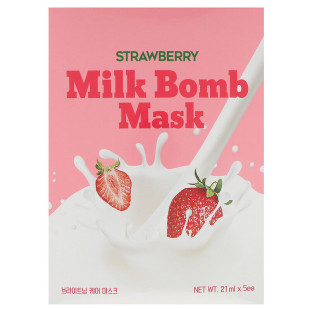 Тканинна маска «Полуниця» Milk Bomb Mask Strawberry G9Skin 21ml