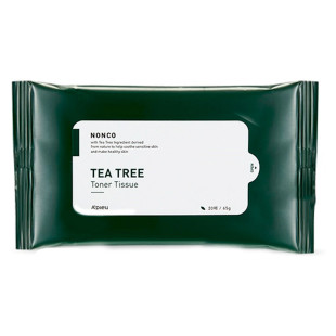 Салфетки тонизирующие с маслом чайного дерева для проблемной кожи A'pieu Nonco Tea Tree Toner Tissue 20шт