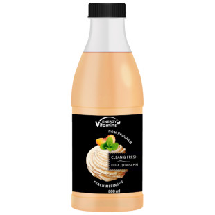 Пена для ванны Персиковое безе Energy of Vitamins Peach meringue 800ml