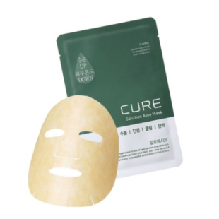 Маска тканинна заспокійлива з екстрактом алое Kim Jeong Moon Cure Solution Aloe Sheet Mask Pack 25ml