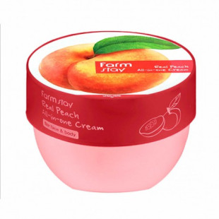 Крем для лица и тела с экстрактом персика FarmStay Real Peach All-In-One Cream 300ml