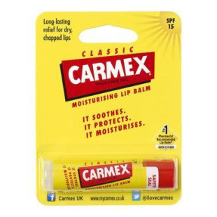 Бальзам-стик лечебный для губ Carmex Classic Lip Balm SPF 15 Stick 4.25g