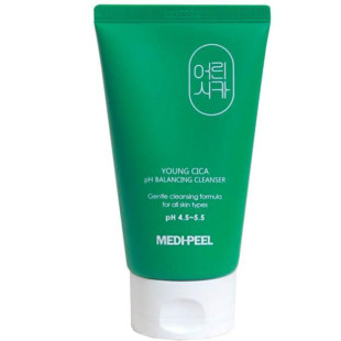 Пенка для умывания успокаивающая на основе центеллы MEDI-PEEL Young Cica pH Balancing Cleanser 120ml