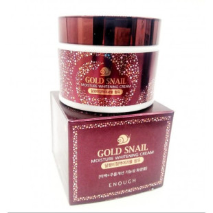 Крем осветляющий с улиточным муцином Enough Gold Snail Moisture Whitening Cream 50ml