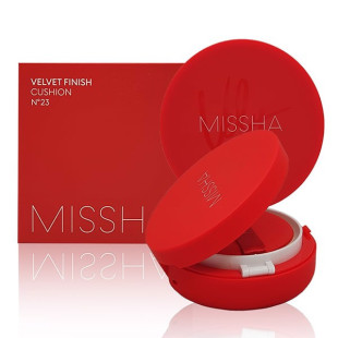 Тональный кушон для лица Missha Velvet Finish Cushion SPF50+/PA+++ 23 Средний Беж