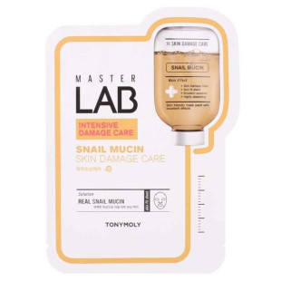 Професійна Маска, Що Відновлює, З Улиточним Муцином Tony Moly Master Lab Snail Mucin Mask 30ml