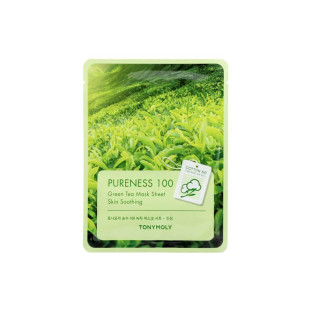 Маска З Екстрактом Зеленого Чаю Зволожуюча Заспокійлива Tony Moly Pureness 100 Green Tea Mask Sheet