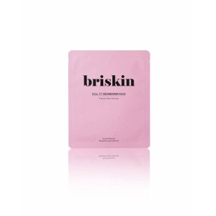 Маска Увлажняющая С Минеральным Комплексом Briskin Real Fit Second Skin Mask Moisture Concentration Hydration (светло-розовая)