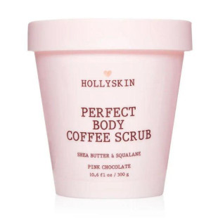 Скраб с маслом ши и скваланом для кожи Hollyskin Perfect Body Coffee Scrub Pink Chocolate 300g