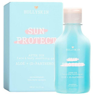 Заспокійливий гель після засмаги з алое вера і Д-пантенолом Hollyskin Sun Protect After Sun Face&Body Soothing Gel Aloe + D-Panthenol 100ml