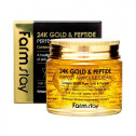 Крем Антивозрастной С Коллоидным Золотом И Пептидами FarmStay 24K Gold & Peptide Perfect Ampoule Cream 80ml