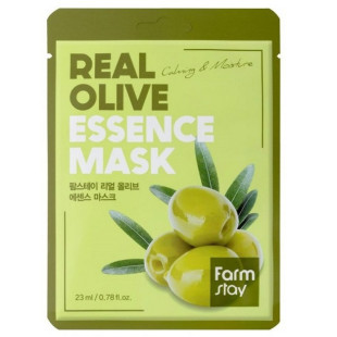 Маска тканевая с экстрактом оливы FarmStay Real Olive Essence Mask 23ml