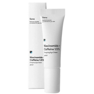 Крем под глаза от темных кругов и отеков с кофеином Sane Niacinamide + Caffeine 1.5% Energizing Eye Cream  20ml