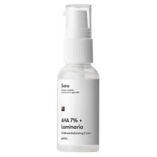 Пілінг для обличчя з комплексом фруктових кислот 7% Sane AHA 7% + Laminaria Peeling Solution 30ml