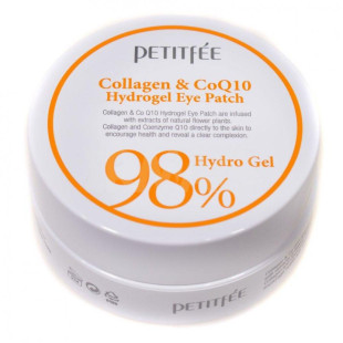 Гидрогелевые Патчи Для Глаз С Коллагеном и Коэнзимом Petitfee Collagen 98% & Co Q10 Hydrogel Eye Patch 60 Шт