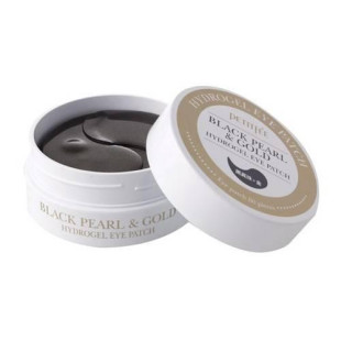 Гидрогелевые Патчи С Коллоидным Золотом И Жемчужной Пудрой Petitfee Black Pearl&Gold Hydrogel Eye Patch 60шт