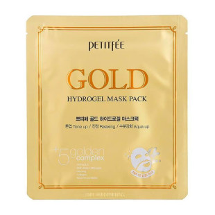 Гидрогелевая Маска Увлажнение И Восстановление С Коллоидным Золотом Petitfee GOLD Hydrogel Mask Pack 1шт