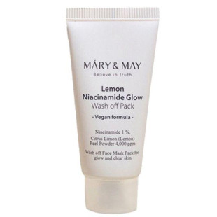 Глиняная маска для сияния кожи Mary&May Lemon Niacinamide Glow Wash off Pack 30g