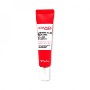 Сыворотка-роллер антивозрастная с церамидами FarmStay Ceramide Wrinkle Care Relaxing Rolling Eye Serum, 25 ml