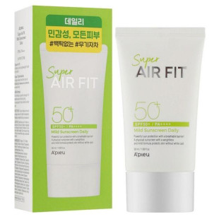 Солнцезащитный крем A'Pieu SUPER AIR FIT MILD SUNSCREEN DAILY SPF50+/PA++++ 50ml