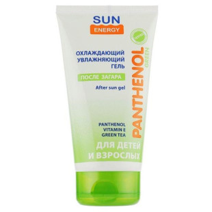 Охлаждающий гель после загара с пантенолом и витамином Е Sun Energy Green Panthenol 150ml