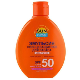 Солнцезащитная эмульсия для загара Sun Energy SPF50 150ml