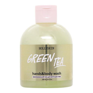 Зволожуючий гель для миття рук і тіла Hollyskin Green Tea 300ml