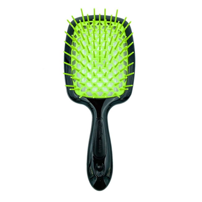 Гребінець для волосся чорний Janeke Superbrush колір чорнозелений, фото 1