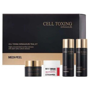 Набор омолаживающих миниатюр для лица и шеи Medi-Peel Cell Toxing Dermajours Trial Kit 4 шт. (2x30 мл+2x10 мл)