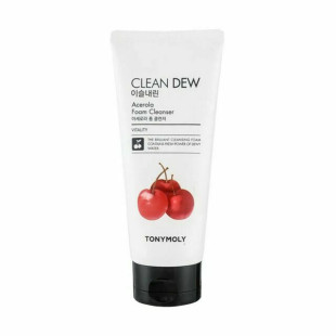 Пінка для вмивання з екстрактом ацероли Tony Moly Clean Dew Foam Cleanser Acerola 180ml