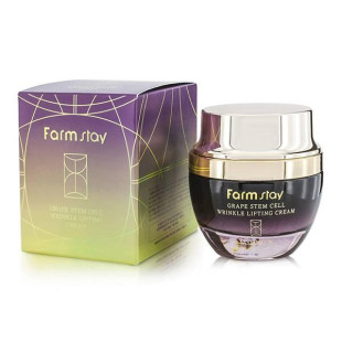 Крем для лица с лифтинг эффектом и стволовыми клетками винограда FarmStay Grape Stem Cell Wrinkle Lifting Cream 50ml